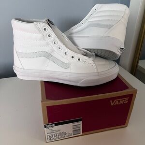 Vans Sk8-Hi White Womens Shoes